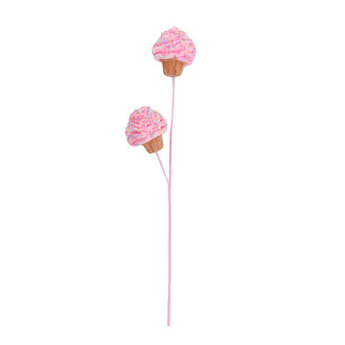 Pink Cupcake Pick - 25