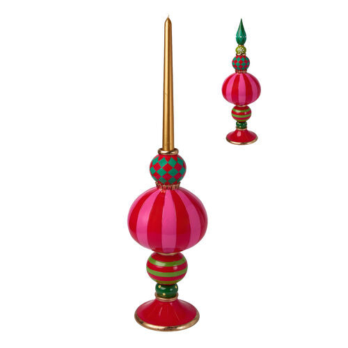 Retro Ornament Pinnacle Stack Candle Holder