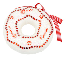 December Diamonds White Peppermint Donut - 8"