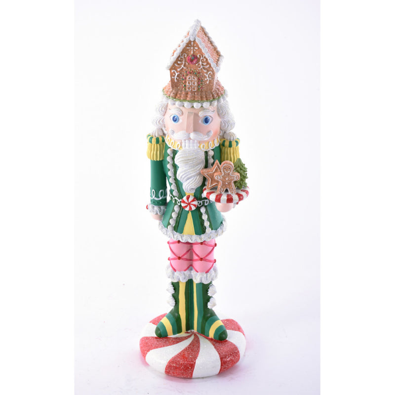 Resin Candy Nutcracker - 17.75 "