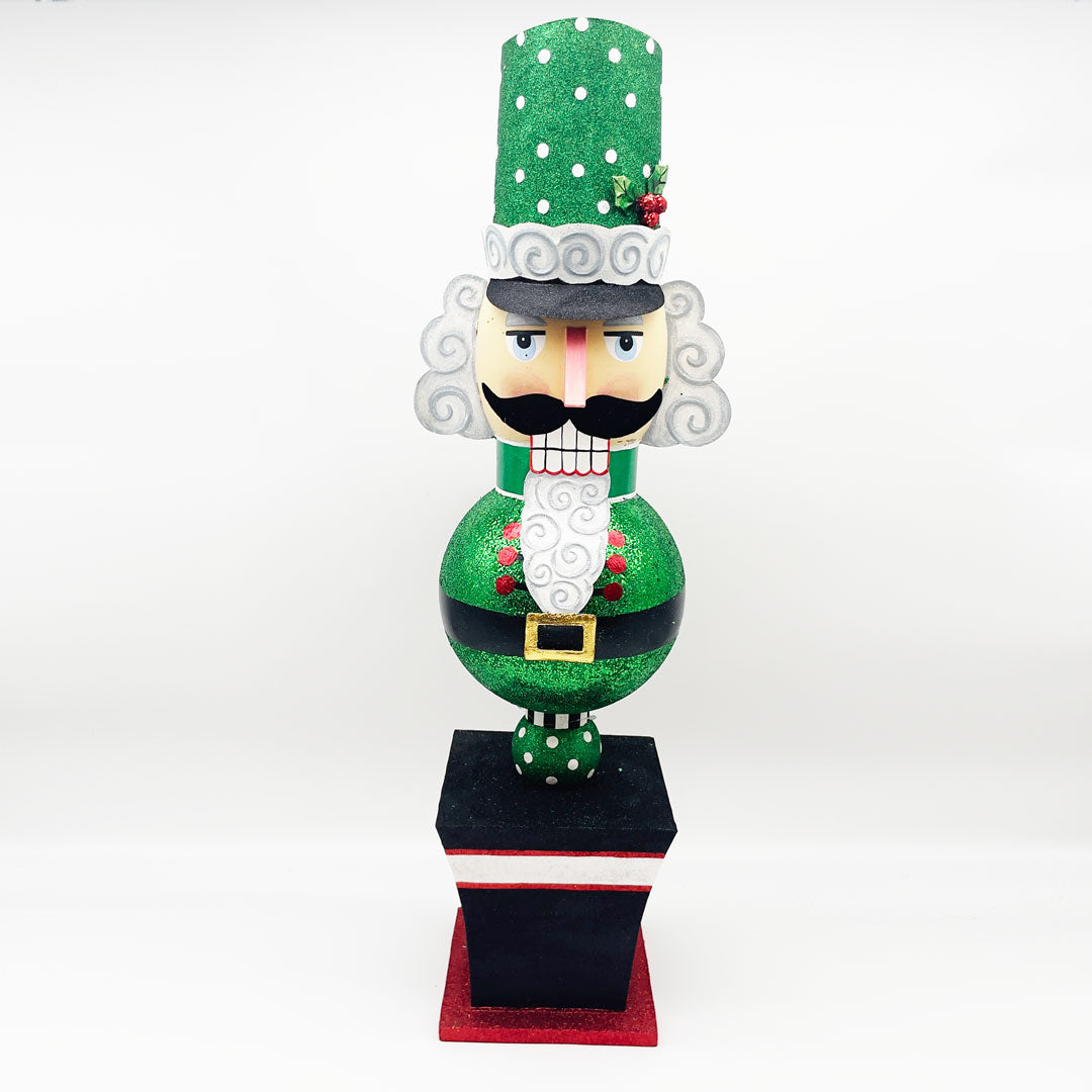 Green NuttyCracker Topiary - 30" H