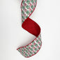 Ho Ho Ho Sequined Ribbon - 4" x 5 YDS