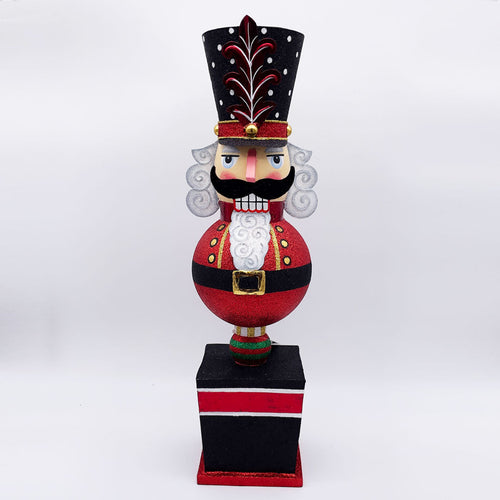 Black and Red NuttyCracker Topiary - 18