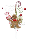 Gingerbread Cookie Pick - 16