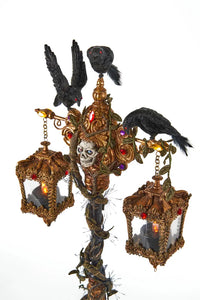 Gone Batty Lantern With Crow