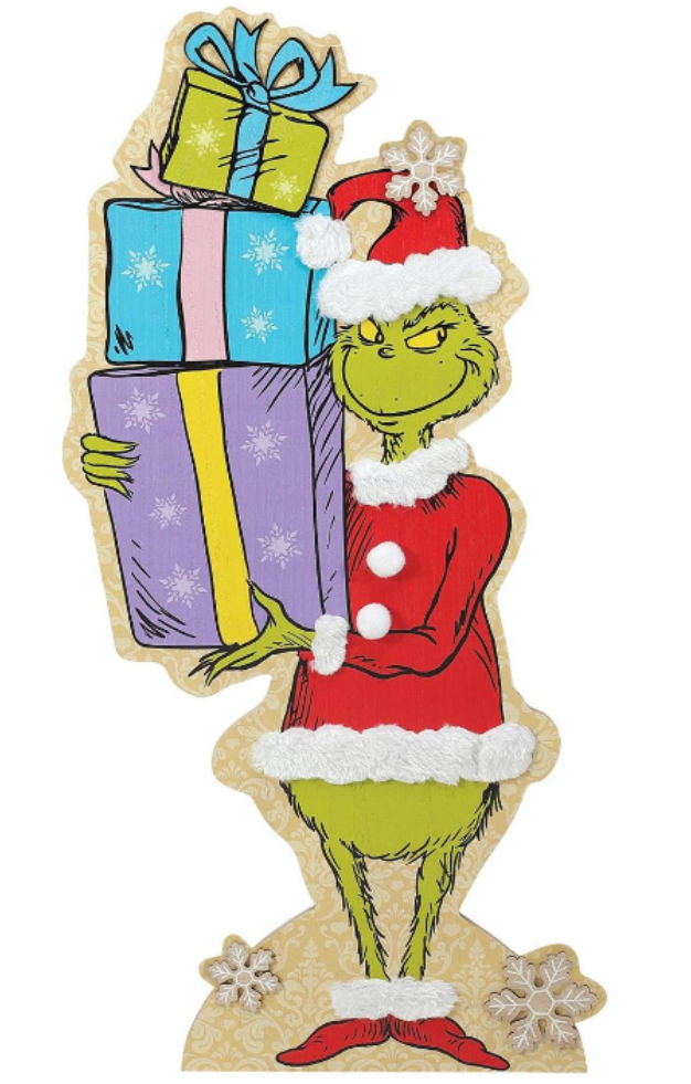 Grinch Easel Decor - 30"