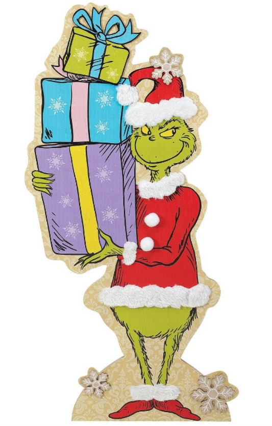 Grinch Easel Decor - 30"