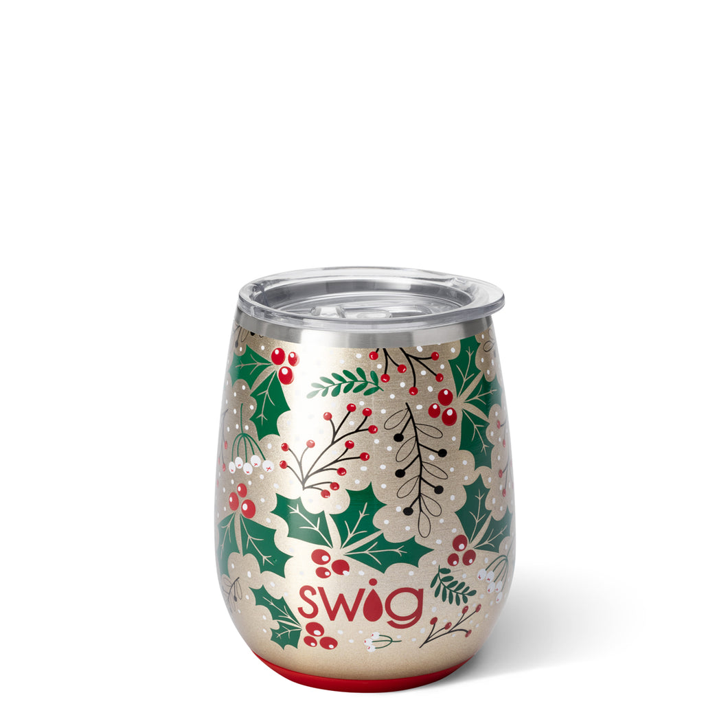 Swig Life Hollydays Stemless Wine Glass 14oz