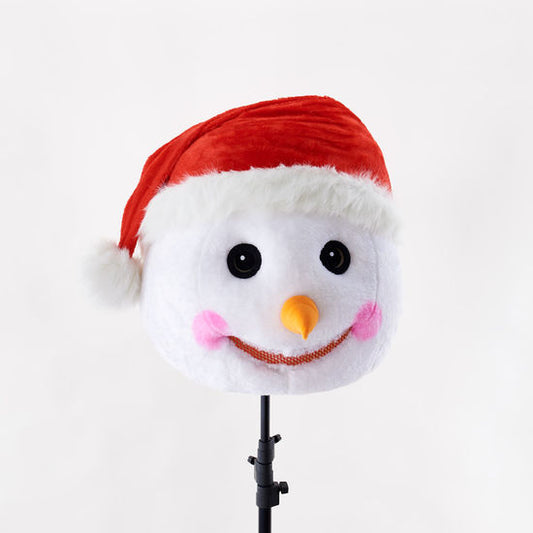 Giant Snowman Head Mask, PVC/Plush, 24"