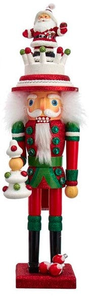 Hollywood™ Santa Hat Nutcracker - 17.5"