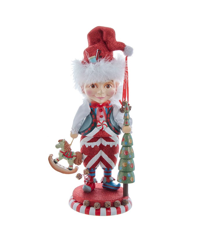 Hollywood™ Elf with Tree Nutcracker - 15"