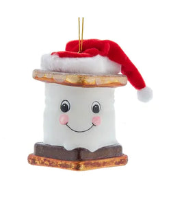Noble Gems Glass S'more with Santa Hat - 3.25"