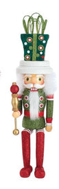 Hollywood™ Shelf Sitters Present Hat Nutcracker - 17"