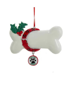 "Spoiled Rotten" Dog Bone Ornament - 3.25"