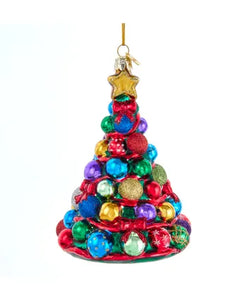 Noble Gems Glass Christmas Ball Tree Ornament - 5.25"