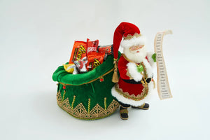 All the Trimmings Santa With Toybag