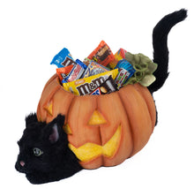 Load image into Gallery viewer, Katherine&#39;s Collection Halloween Hollow Cat in the Candy Bowl