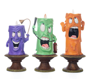 Katherine's Collections Halloween Hollow Lively Candles Set of 3