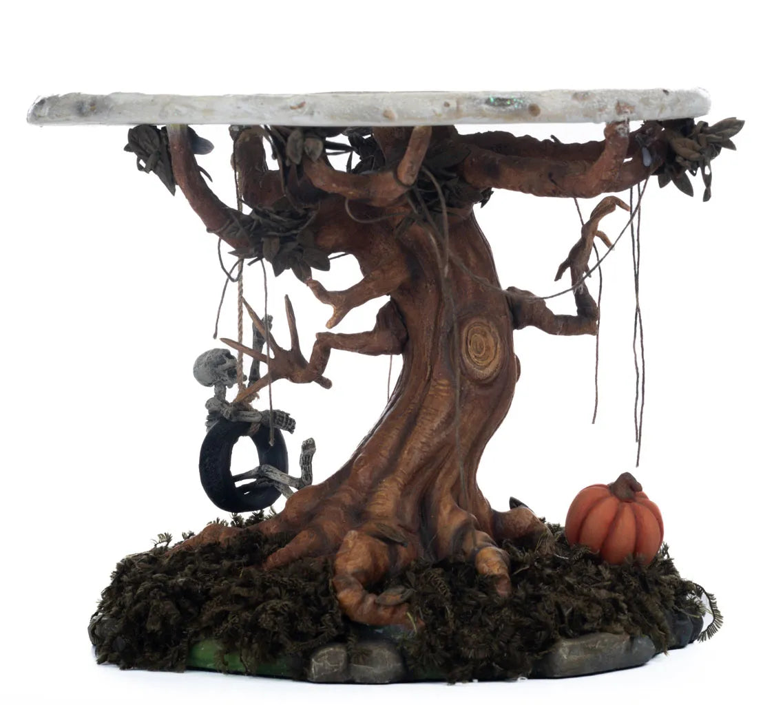 Katherine's Collection Halloween Hollow Tree Cake Plate