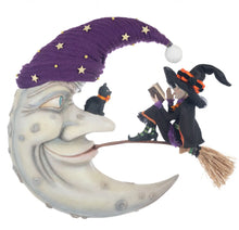 Load image into Gallery viewer, Katherine&#39;s Collection Halloween Hollow Witch on Broom Wall Piece