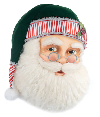 Katherine's Collection Papa Peppermint Santa Wall Mask