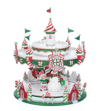 Load image into Gallery viewer, Katherine&#39;s Collection Peppermint Palace Carousel Cupcake Server