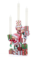 Load image into Gallery viewer, Peppermint Palace Elf Candelabra