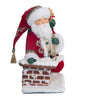 Katherine's Collection Santa Climbing Chimney Tree Topper