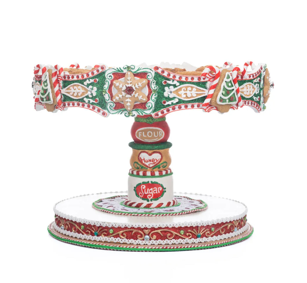 Katherine's Collection Seasoned Greetings Cake Stand