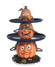 Load image into Gallery viewer, Three Wise Pumpkins Tiered Tray