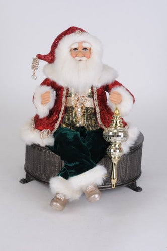 Fancy Traditional Posable Santa - 18