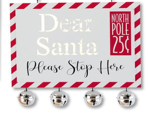 Dear Santa LED Postcard - 13"