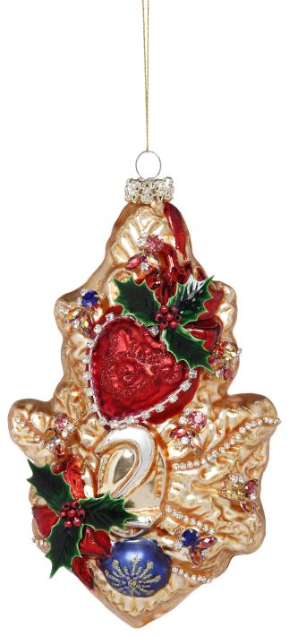 Mark Roberts Two Turtle Doves Jeweled Ornament - 8 Inches