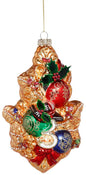 Mark Roberts Three French Hens Jeweled Ornament - 8 Inches