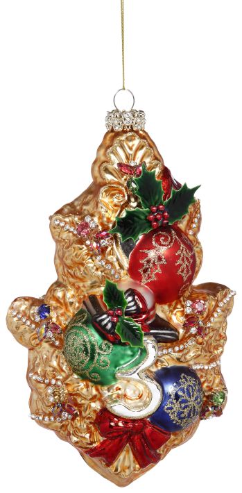Mark Roberts Three French Hens Jeweled Ornament - 8 Inches