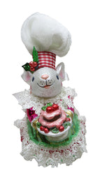 December Diamonds Ms. Mouse with Cake Ornament
