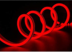 Flexible 720 LED Neon Rope Lights - Red - 18' End Connector