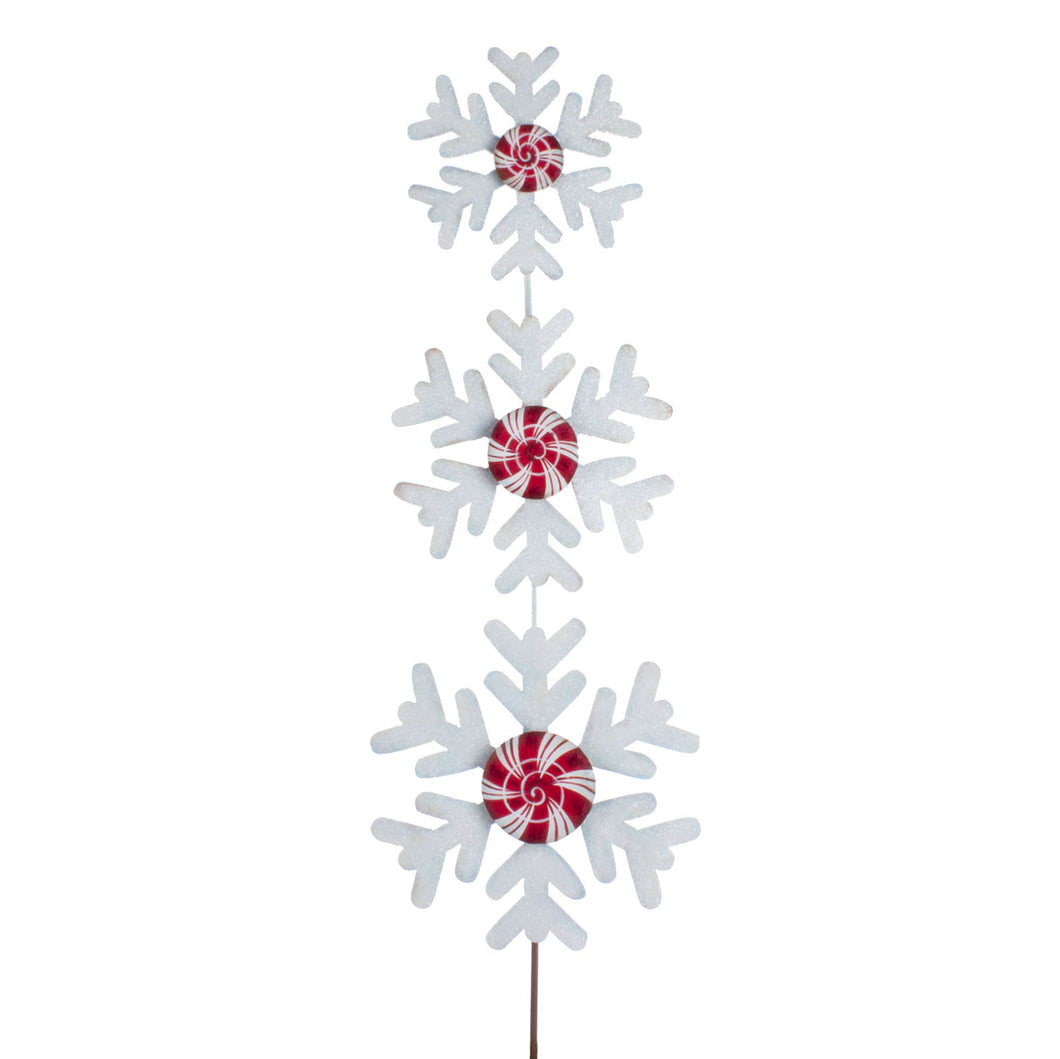 Peppermint Snowflake Topiary