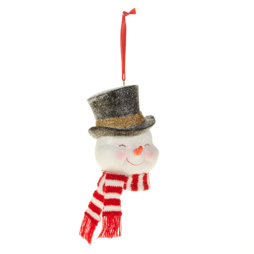 Retro Snowman Head Ornament - 4