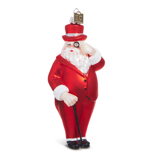 Tuxedo Santa Ornament - 5.5"