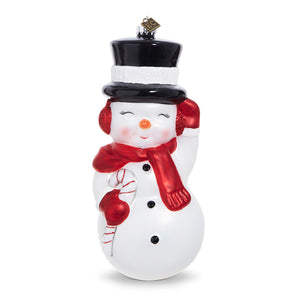 Snowman Blow Mold Ornament - 8"