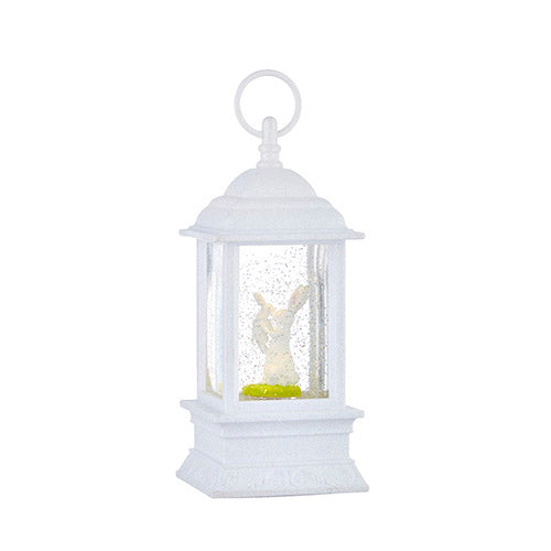 Bunny and Baby Animated Lighted Water Lantern - 9.5