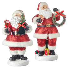 Load image into Gallery viewer, Glittered Santa - 15.25 - Assorted 2