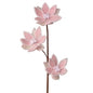 Frosty Felt/Fur Candy Poinsettia  - 23" Tall