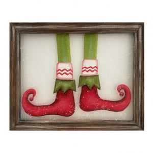 Framed Elf Shoe Print - 16" x 20"