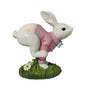 Resin Indoor\Outdoor Leaping Bunny Dressed in Pink - 20"