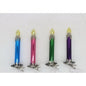 Retro Candle Clip On Ornament - Set of 4 - 5"