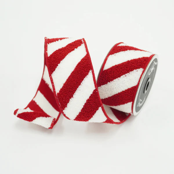 Terry Candy Stripes Wired Edge Ribbon - 10YDS