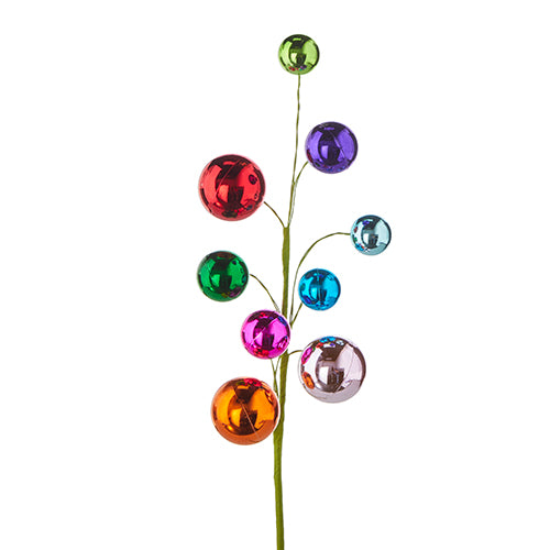 Multicolor Ball Ornament Pick - 16