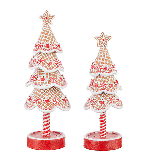 Gingerbread Trees - Set of 2 - 14.25
